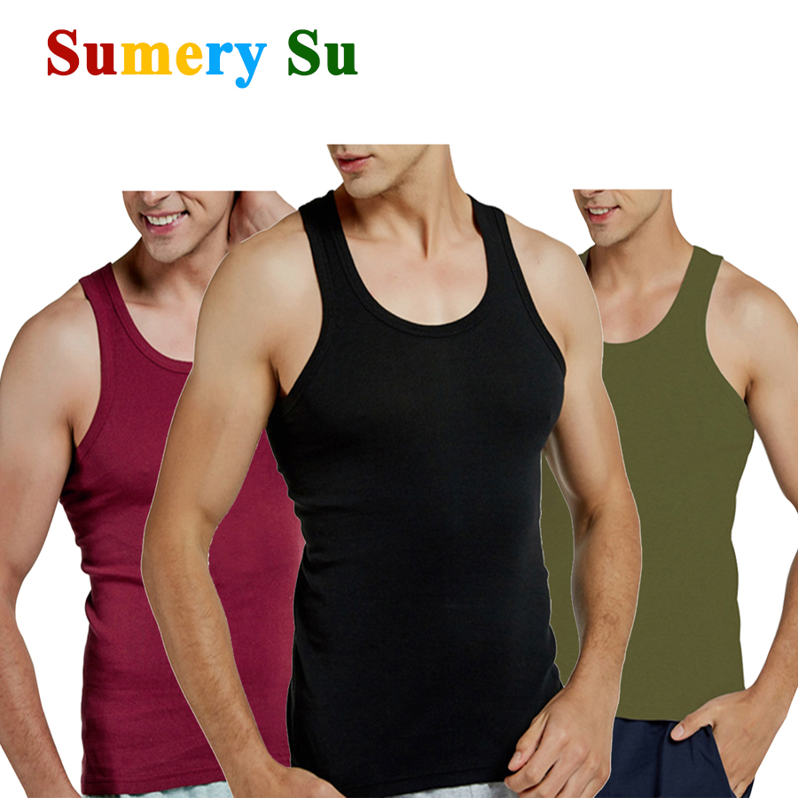 Tank Tops Men 100% Cotton Runn - Crossfit Vest 리뷰 및 가격