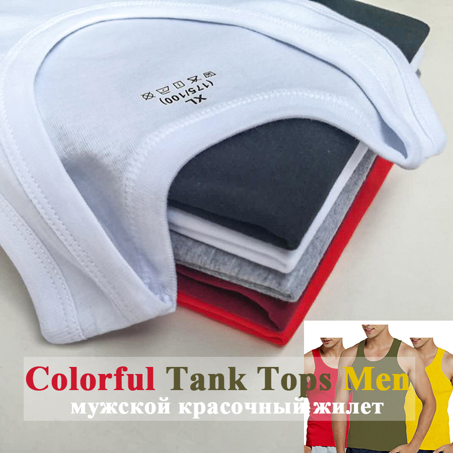 Tank Tops Men 100% Cotton Runn - Crossfit Vest 리뷰 및 가격