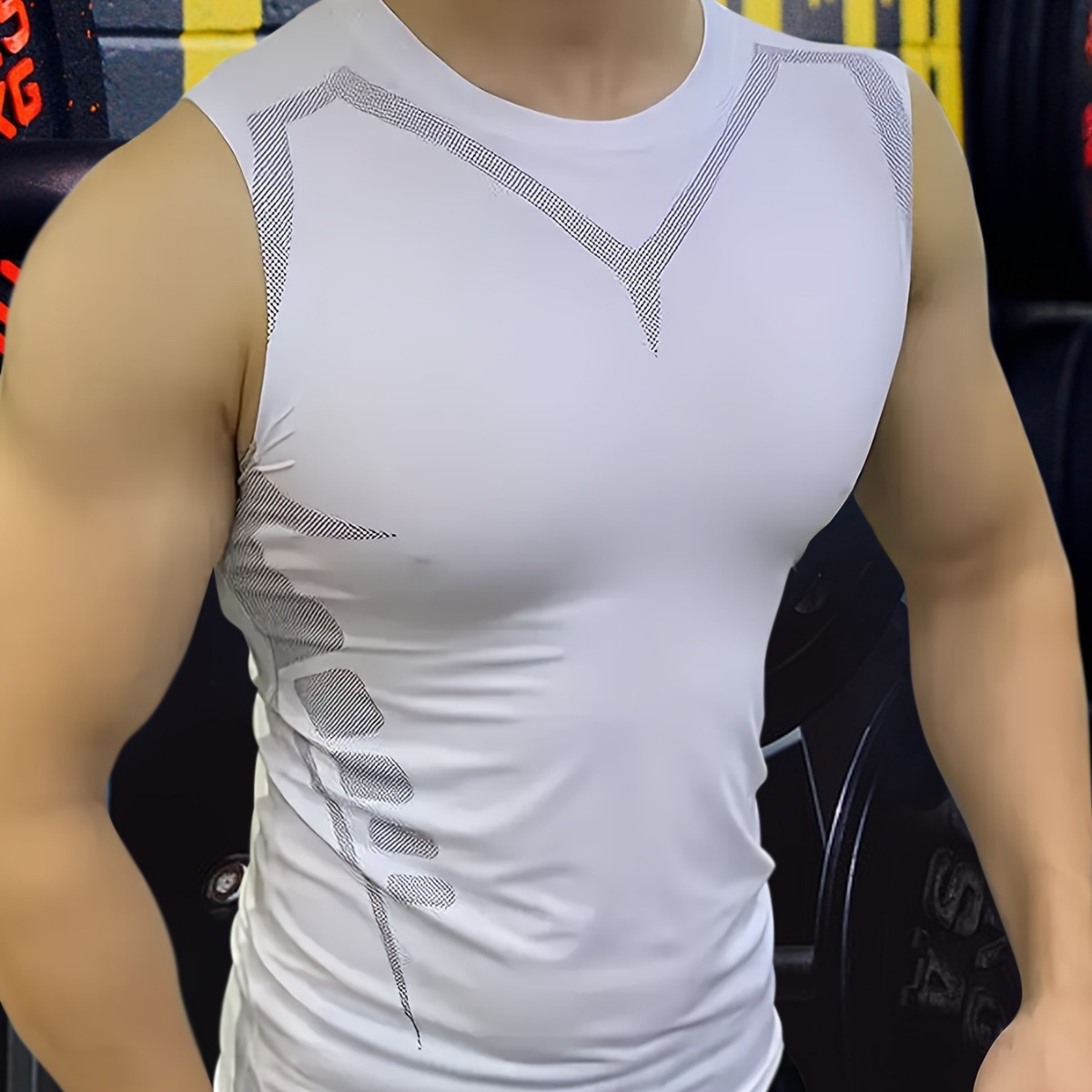 Mans Compression Tank Top Men  - Crossfit Vest 리뷰 및 가격