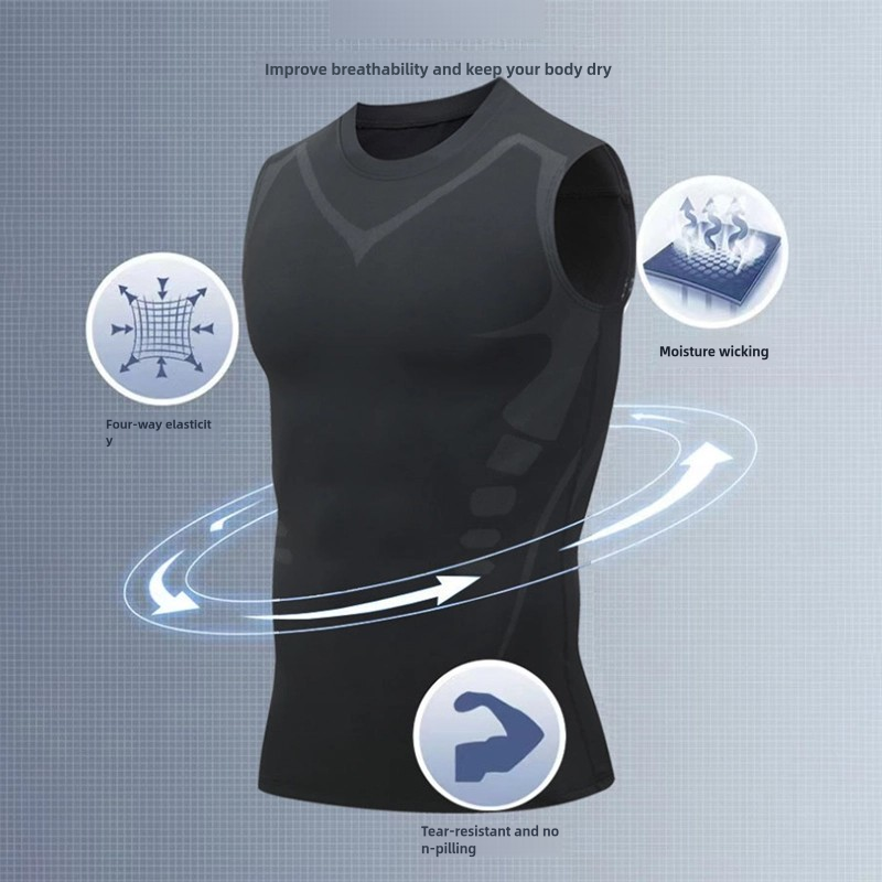 Mans Compression Tank Top Men  - Crossfit Vest 리뷰 및 가격