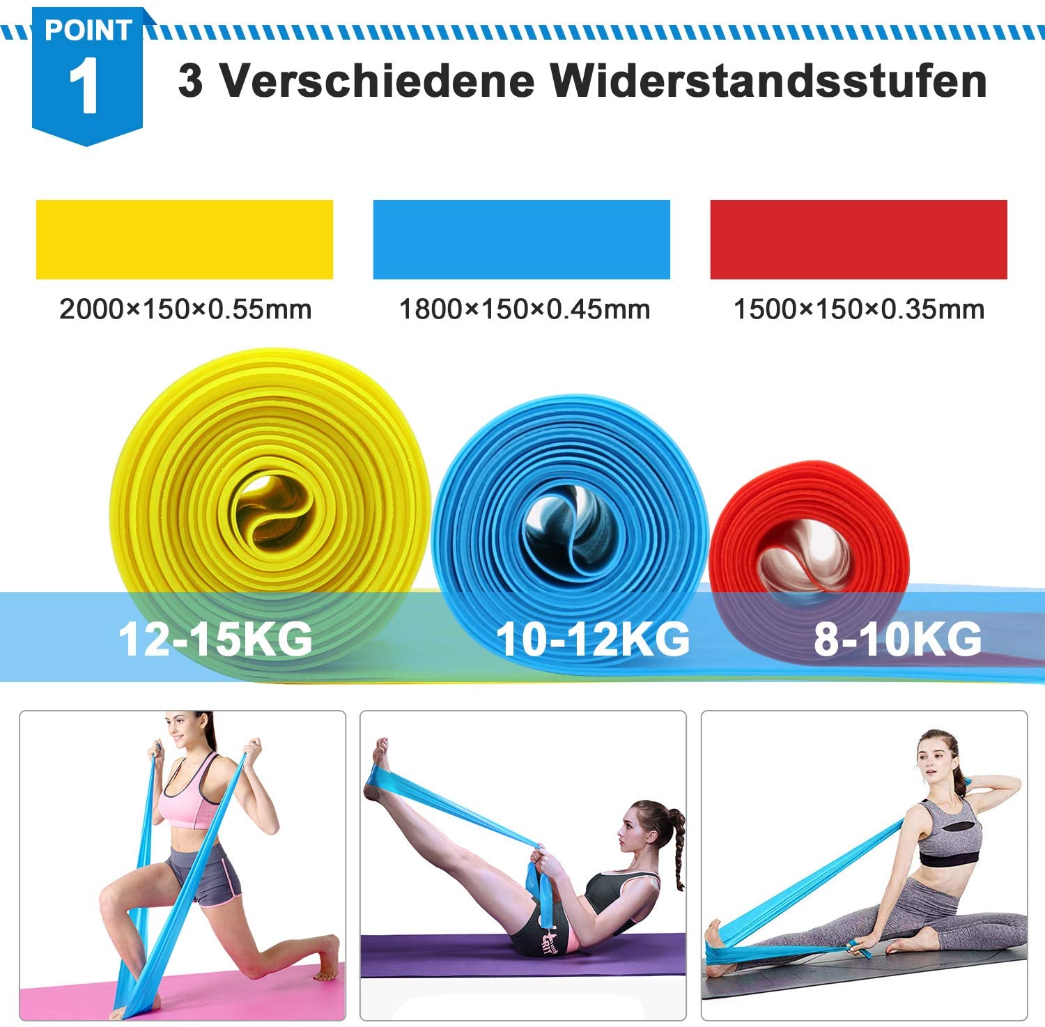 Elastic Fitness Bands 3Pcs Res - Crossfit Training Gear 리뷰 및 가격